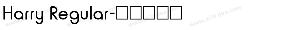 Harry Regular字体转换